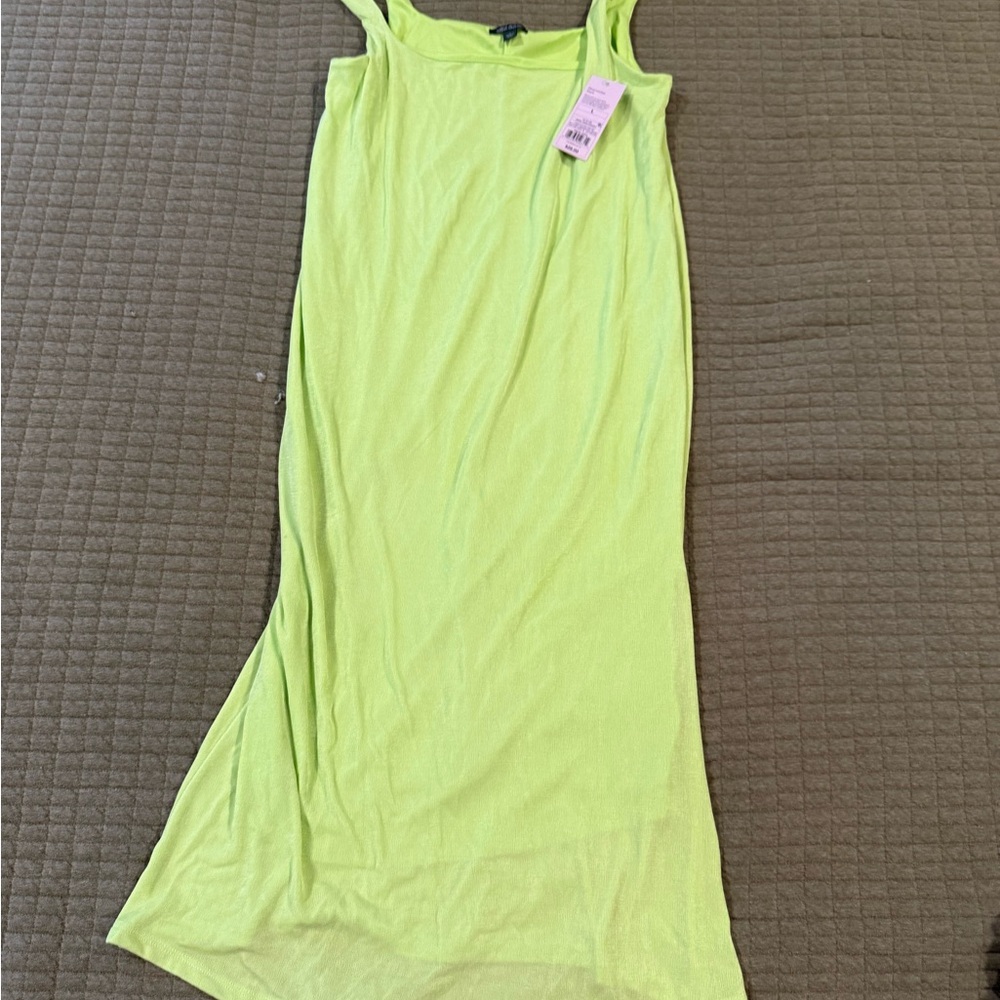 Wild Fable Neon Green Midi Dress